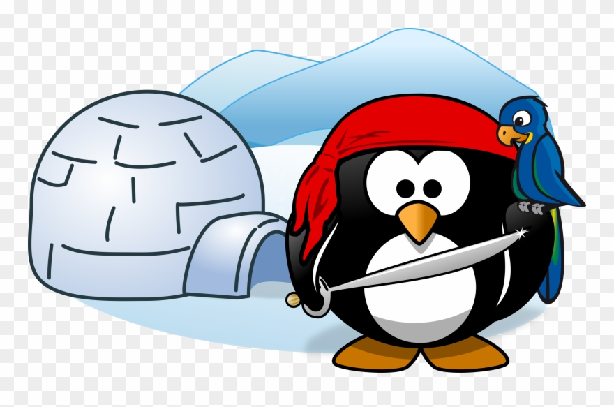 Antarctica Penguin Document Cartoon - Penguin With Igloo Clipart