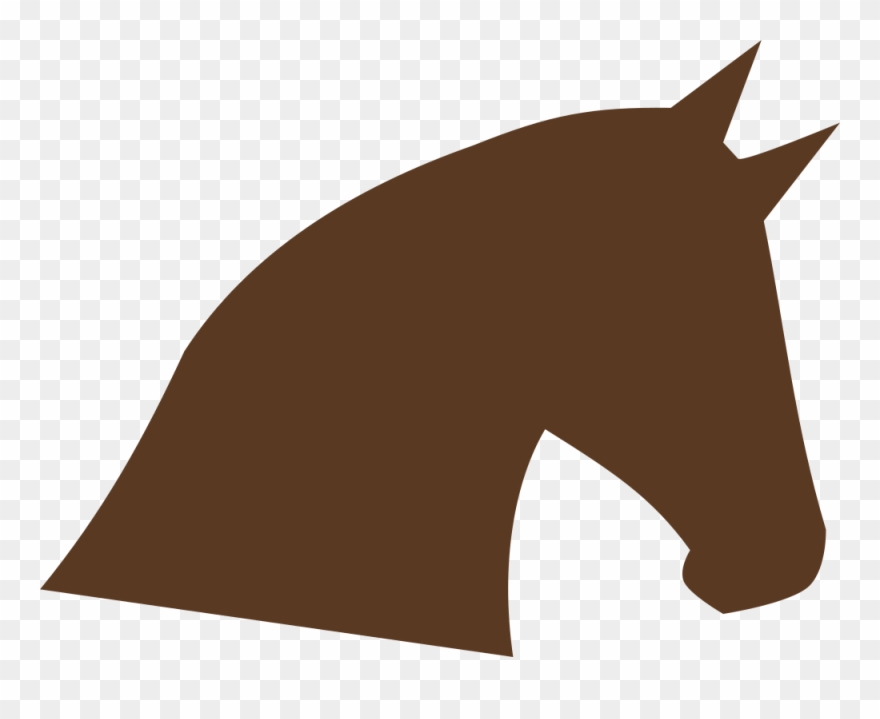 Free Tãªte De Cheval - Silueta Cabeza De Caballo Clipart
