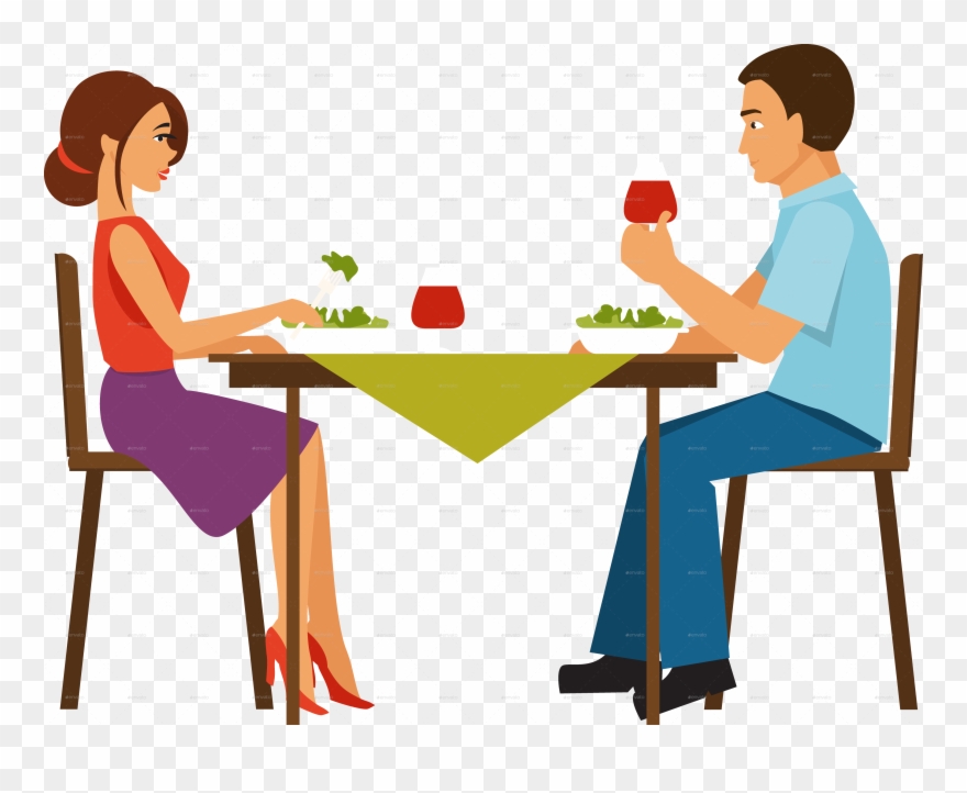 Png Clipart Family Dinner Collection Group Dinner Clip - Husband And Wife Having Dinner Transparent Png