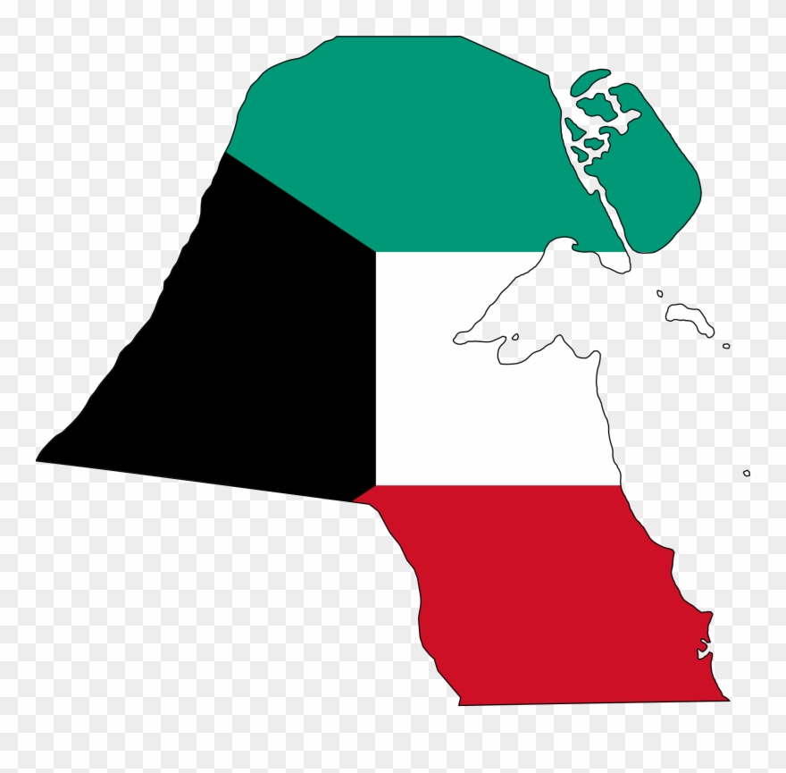 Banner Free Kuwait Map Mapsof Net - Kuwait Flag Clipart