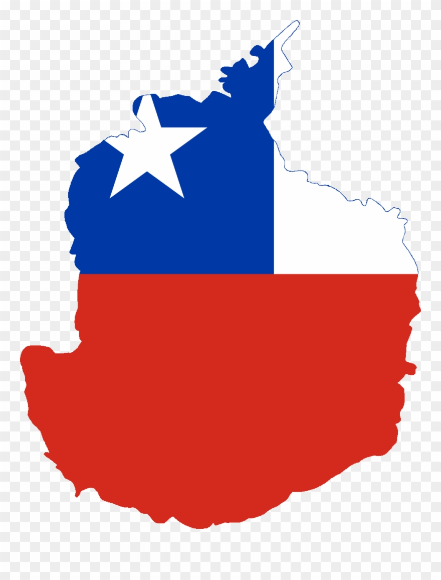 File Map Of Antarctica - Flag Map Of Chile Clipart