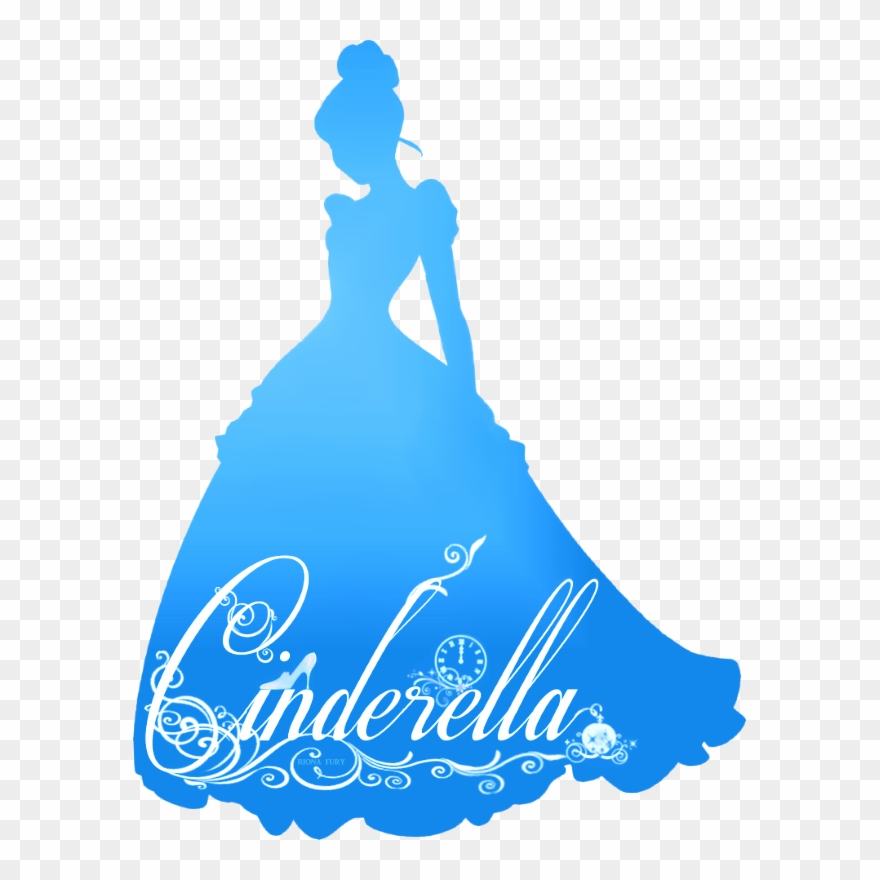 Cinderella Silhouette - Siluetas De Princesas Disney Clipart