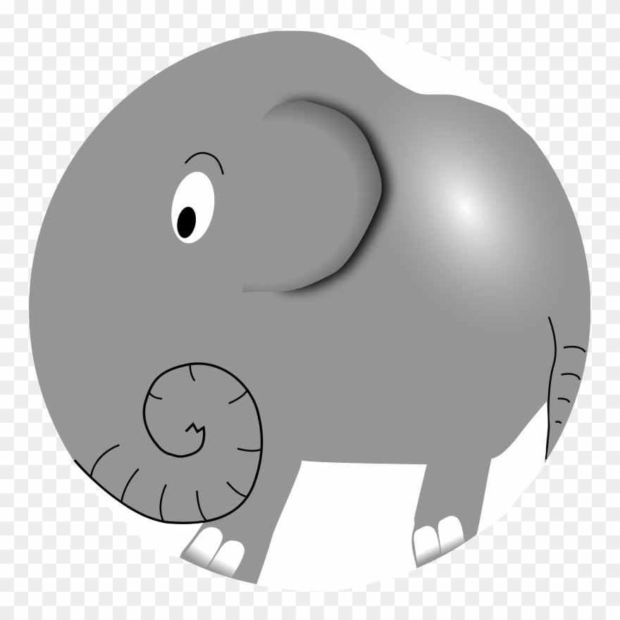 Elephant Clip Art Download - Elephant Cartoon - Png Download