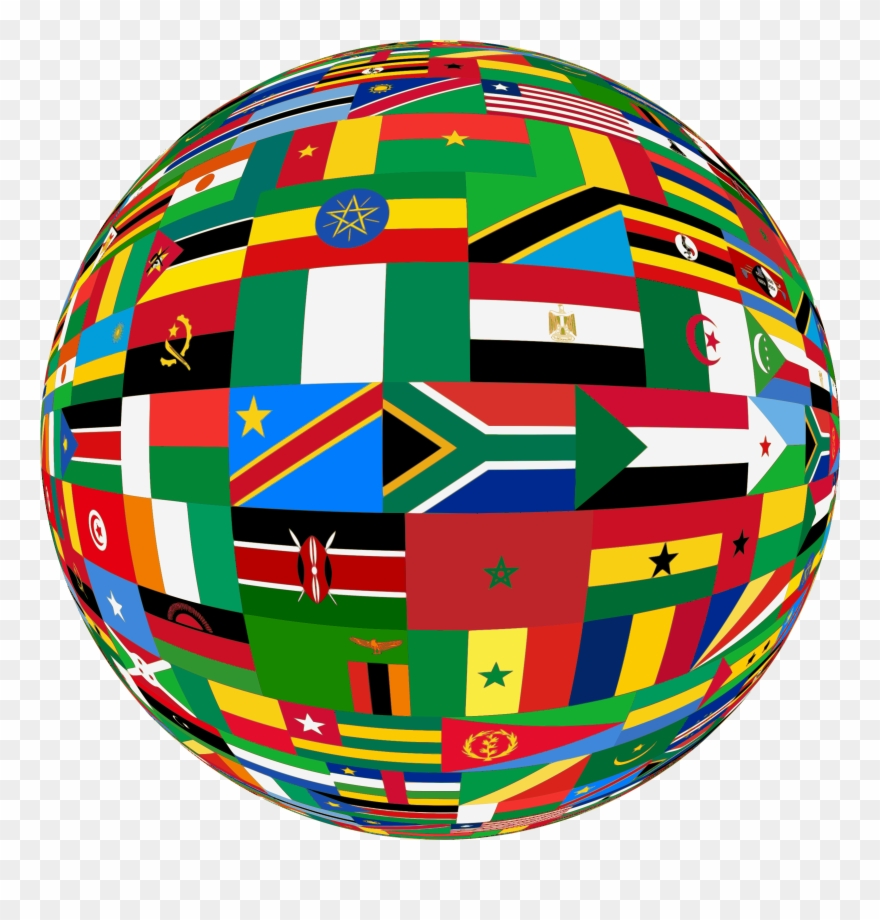 Clipart Flags Sphere Big - Flags Of Country Africas - Png Download