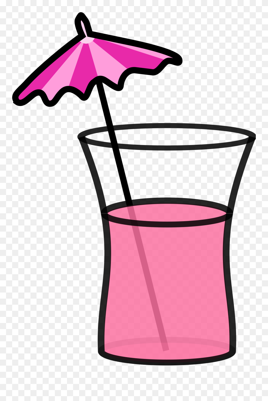Cocktail Clip Art Free - Pink Lemonade Clipart - Png Download