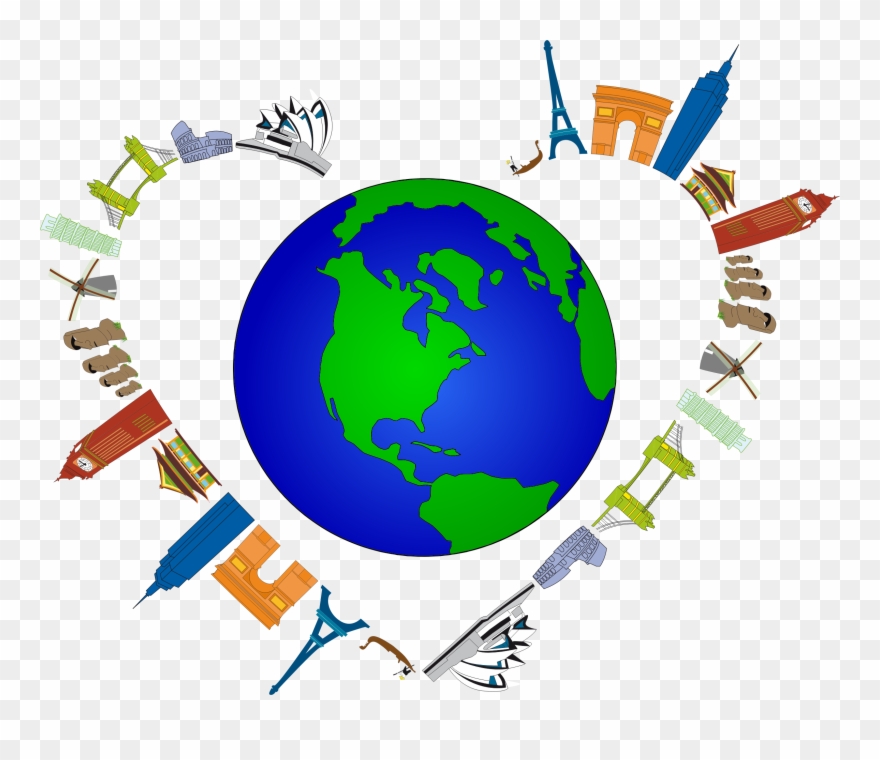 Earth Globe Planet Chiefdom Sub-saharan Africa - Simple Earth Clipart - Png Download