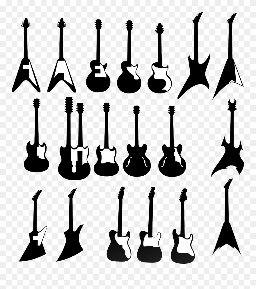 Free - Metal Electric Guitar Clipart
