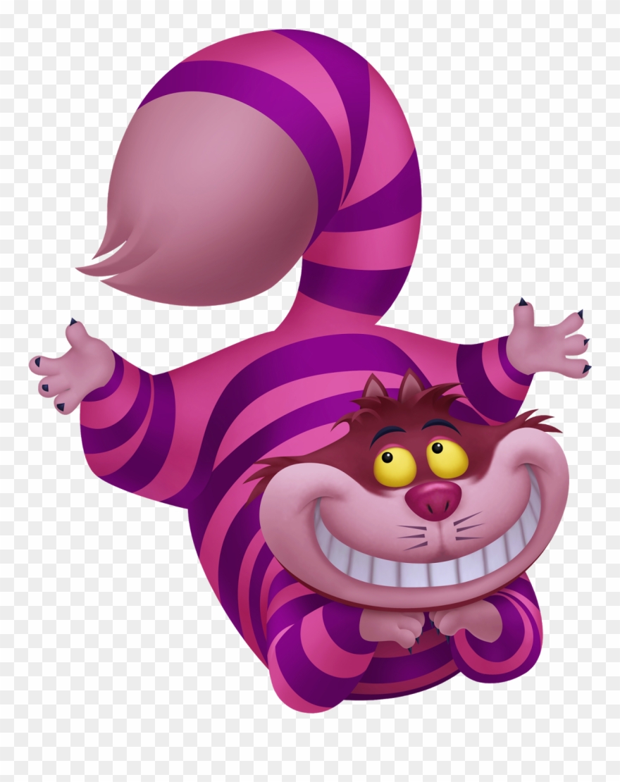 Alice In Wonderland Clipart Free Printable - Alice In Wonderland Disney Characters Cat - Png Download
