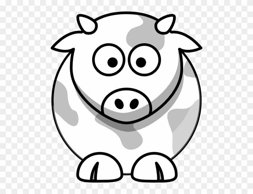 Cow Outline Clip Art At Clipart Library - Cow Clip Art Transparent - Png Download