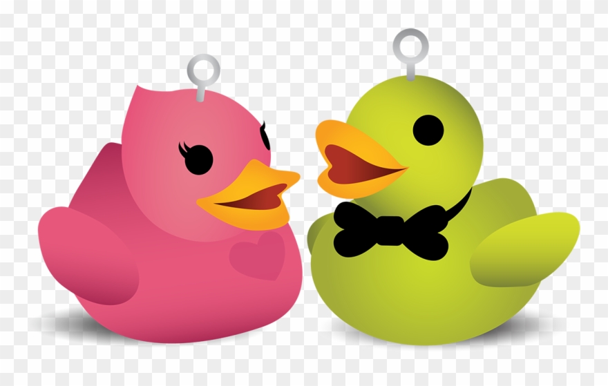 See Here Duck Clip Art Silhouette - Hook A Duck Clipart - Png Download