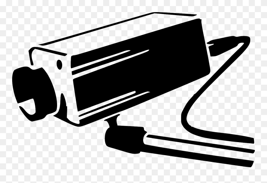 Camera Monitor Clipart - Camara De Seguridad Dibujo - Png Download