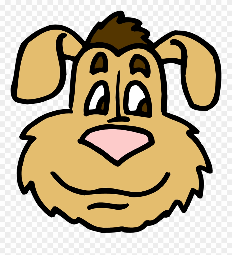 Clip Art Dog Face - Dog Head Coloring - Png Download