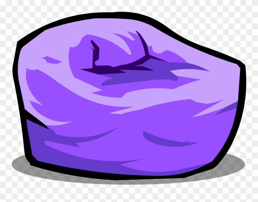 Banner Free Stock Image Purple Beanbag Chair - Clip Art Bean Bag - Png Download