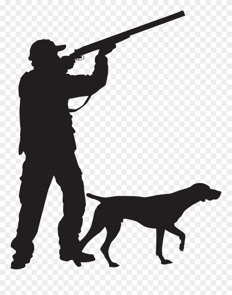 Hunter With Dog Silhouette Png Clip Art Imageu200b Transparent Png
