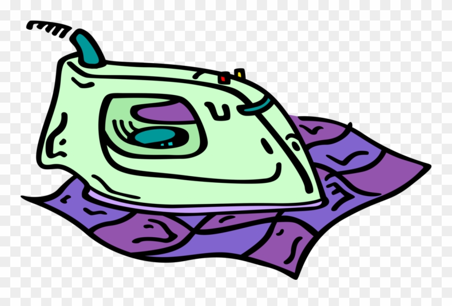 Electric Clothes Vector Image Illustration Of - Clothes Iron Clipart