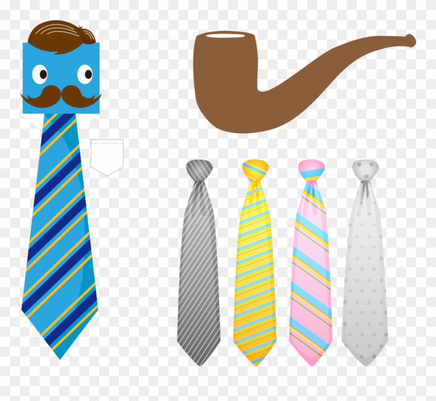 Illustration Tie Transprent Png Vector Transparent - 卡通 領帶 Clipart