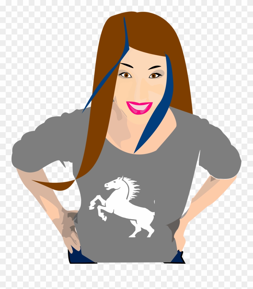 Computer Icons Cartoon Punk Rock - Punk Rock Emo Girl Clipart - Png Download