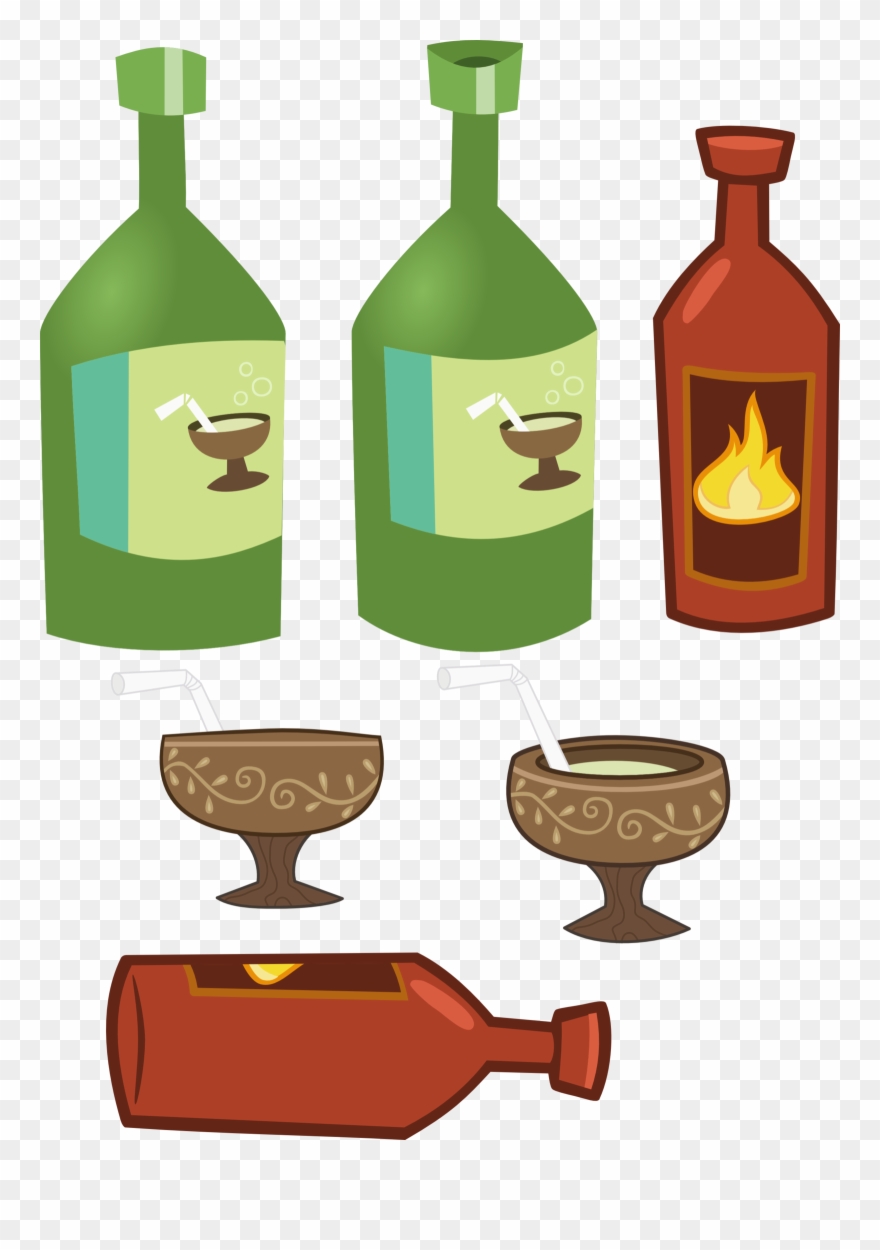 Vector Freeuse Download Ponyville Drinks By The - Mlp Bottles Clipart