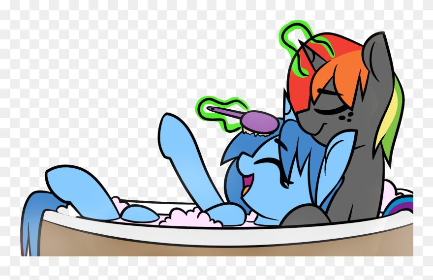 Shinodage, Bathtub, Brush, Bubble Bath, Cute, Edit, - Bathtub Clipart