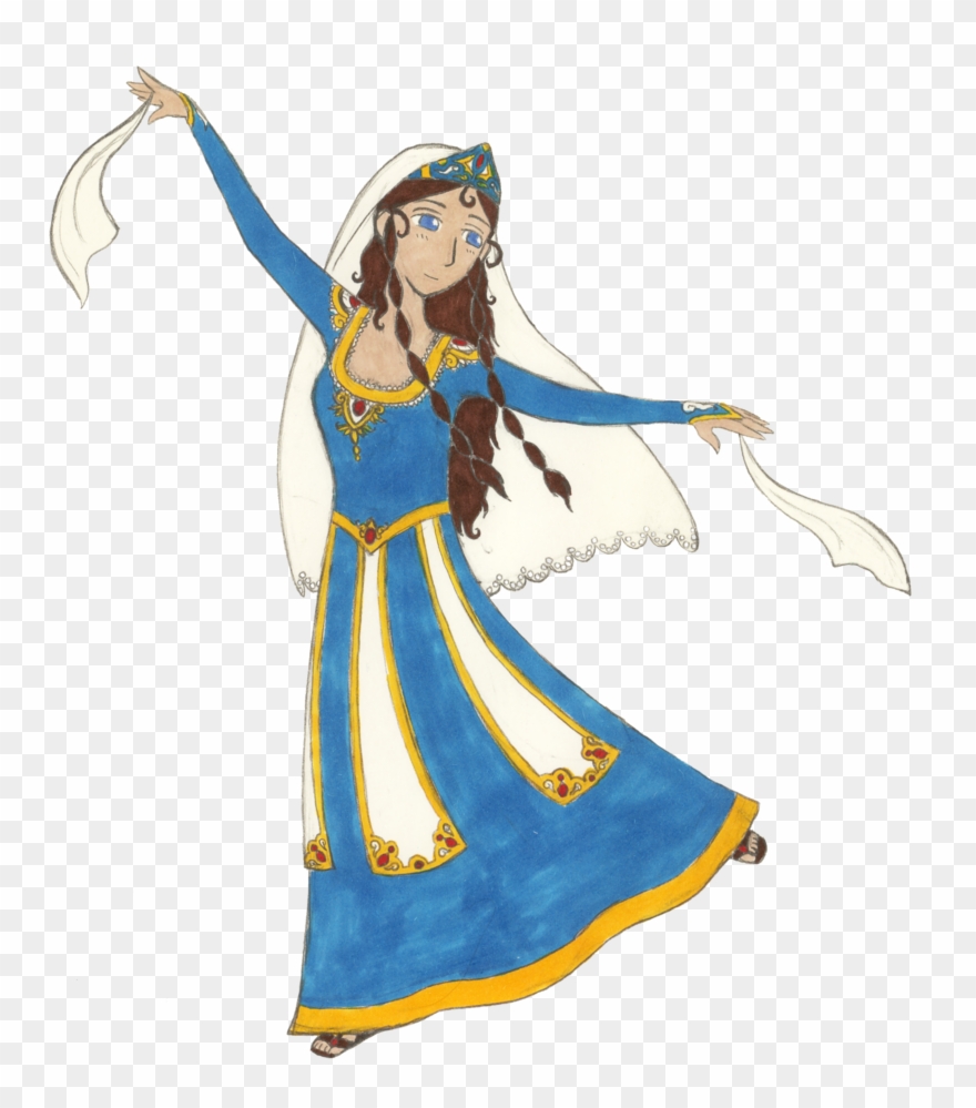 Girl - Ottoman Clothing Clipart