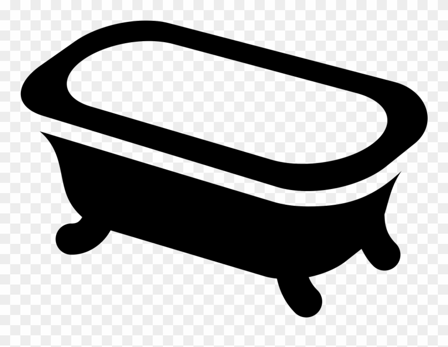 Clip Transparent Stock Bathtub Vector - Bath Icon - Png Download