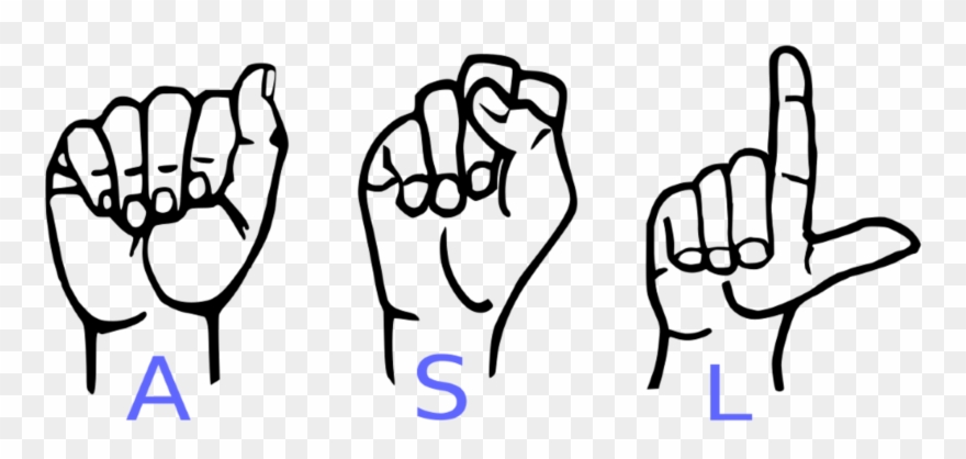 Royalty Free American Language Wikipedia - American Sign Language Clipart