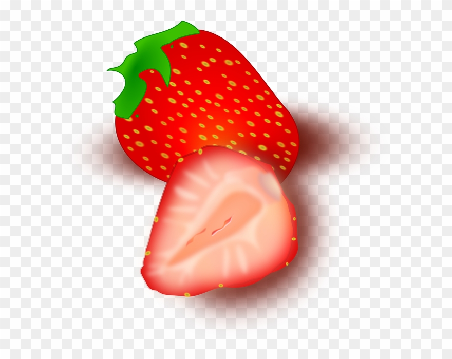 Red, Food, Fruit, Cartoon, Strawberry, Plant, Berry - Strawberry Clip Art - Png Download