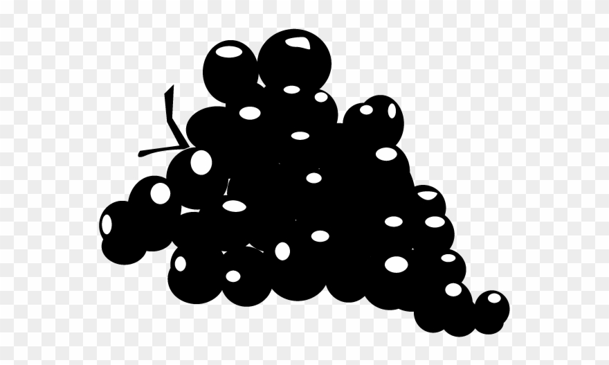 Royalty Free Library Silhouette Clip Art Creative - Grapes Silhouette - Png Download