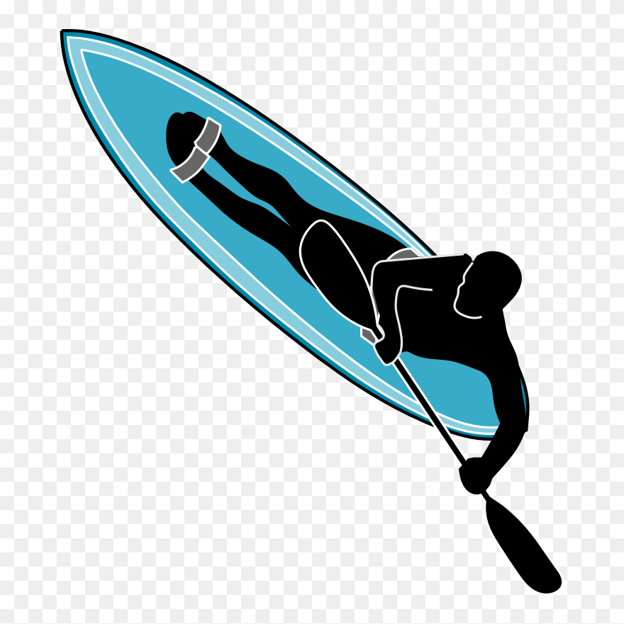 Surf Clip Art Download - Gambar Kartun Olah Raga Air - Png Download