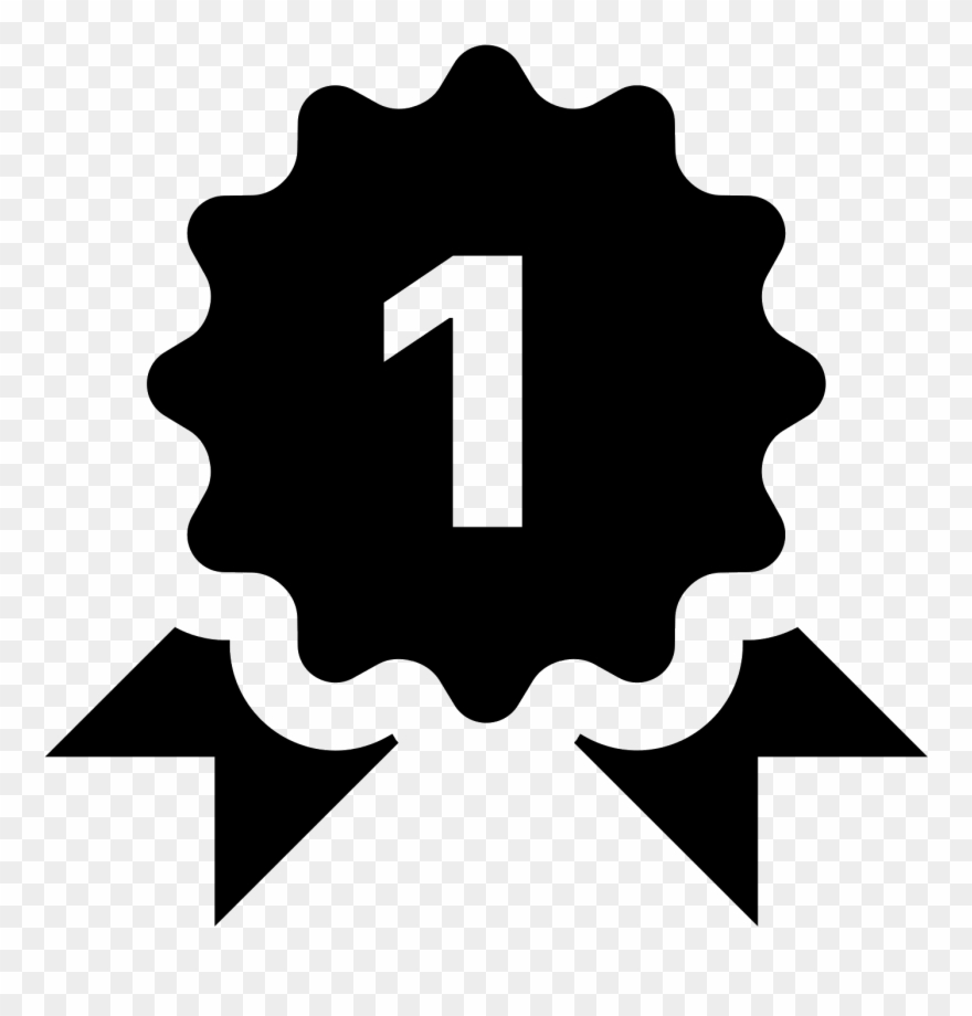 First Place Ribbon Icon - First Place Ribbon Icon Transparent Clipart