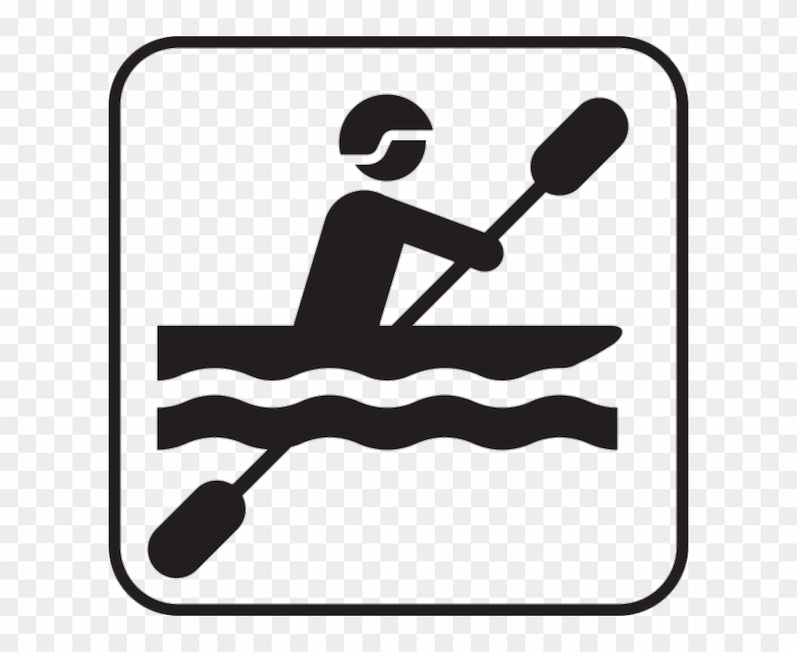 Kayak - Canoeing Symbol Clipart