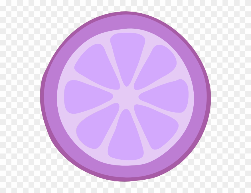 Purple Lemon Slice Clipart