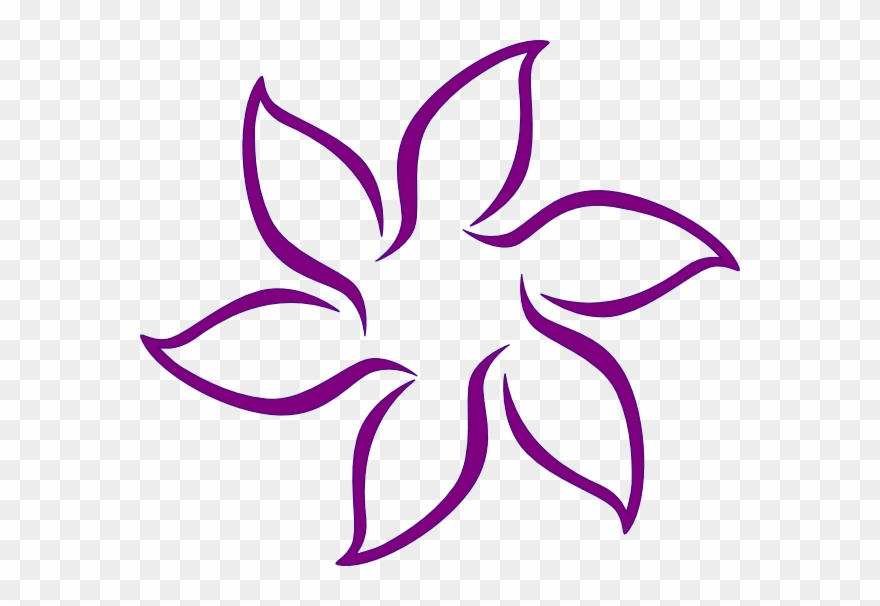 Lavender Flower Clip Art Free - Purple Flower Logo Png Transparent Png