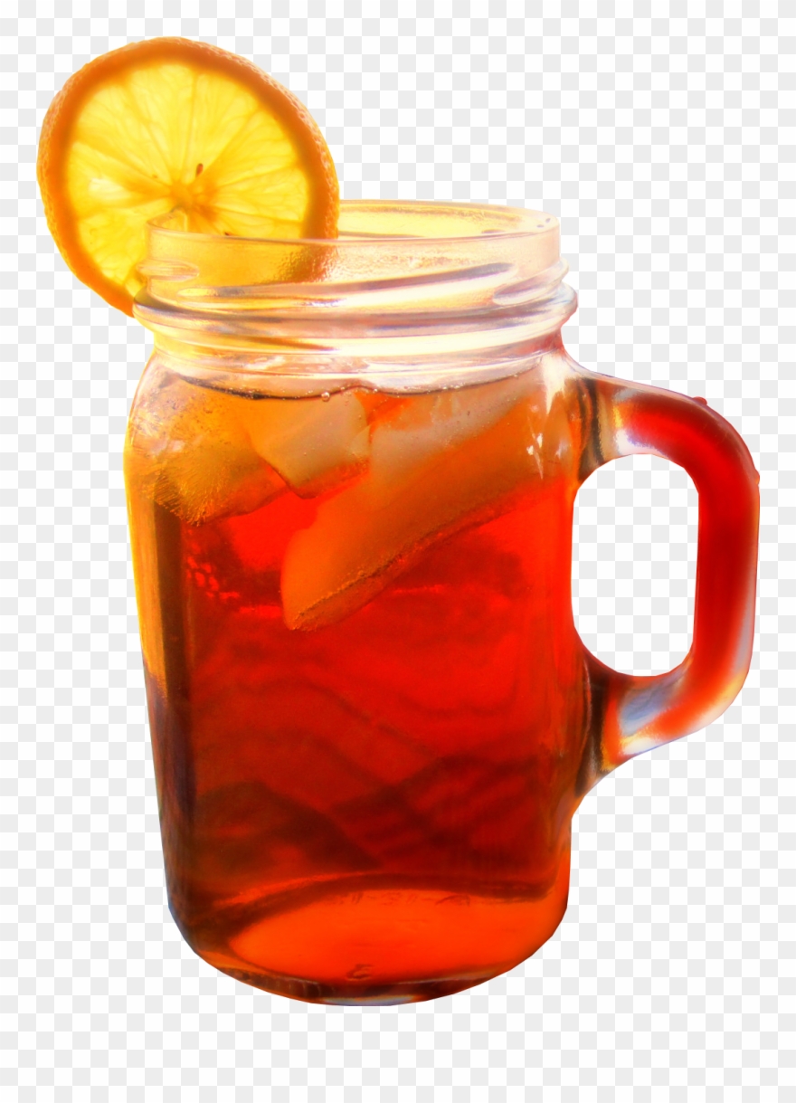 Clip Arts Related To - Iced Tea In A Mason Jar - Png Download