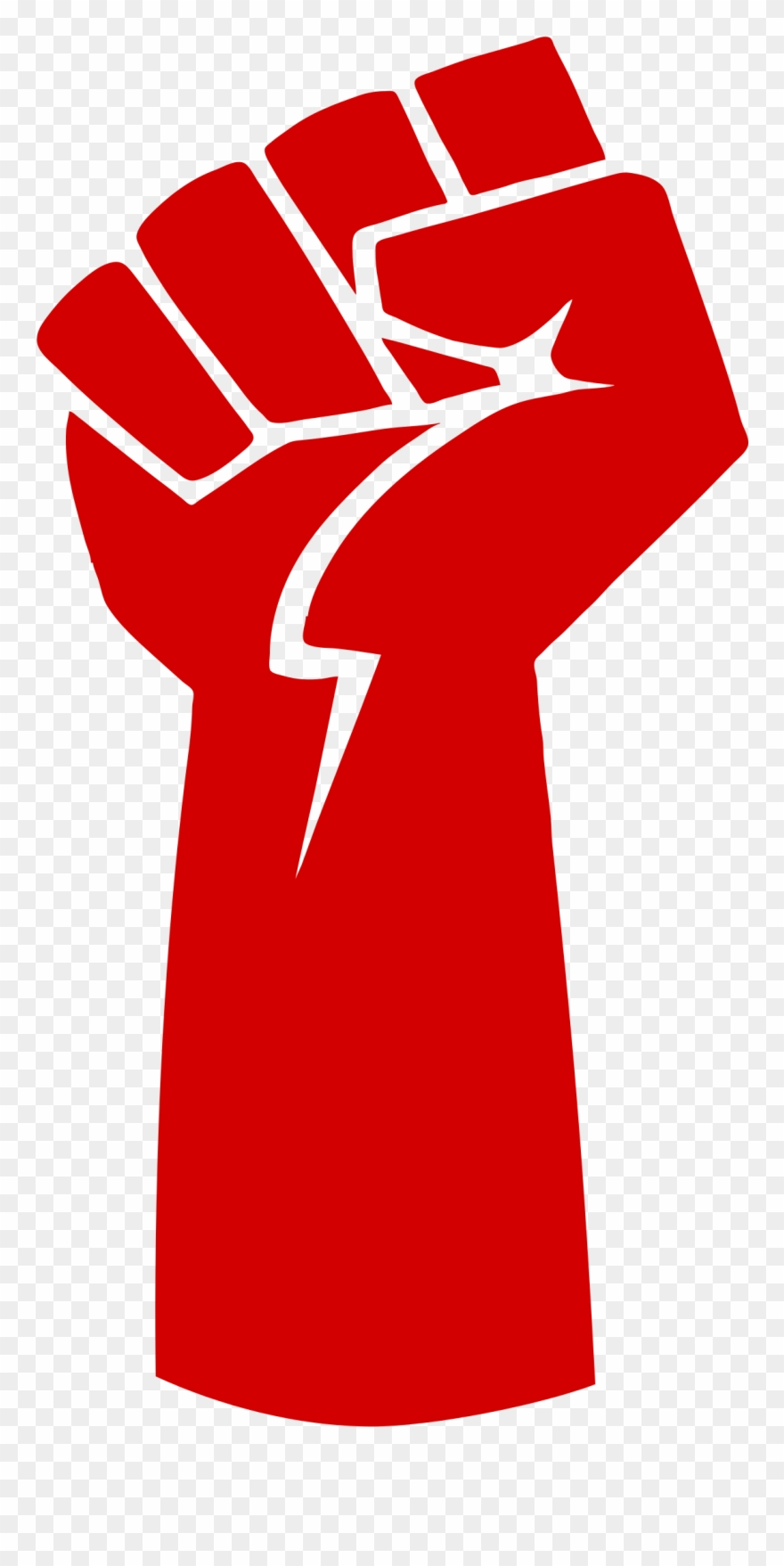 Power - Red Fist Clipart - Png Download