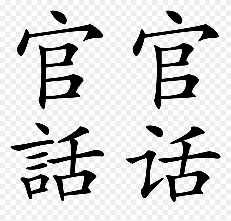 Mandarin Simple English Wikipedia - Mandarin Chinese Language Clipart