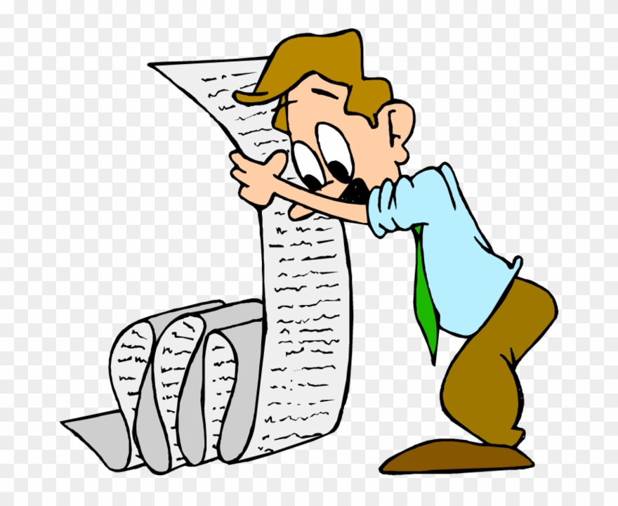 List - List Of Words Cartoon Clipart