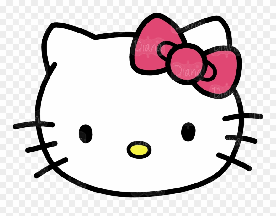 Hello Kitty Head Clipart Pictures - Hello Kitty Clipart - Png Download