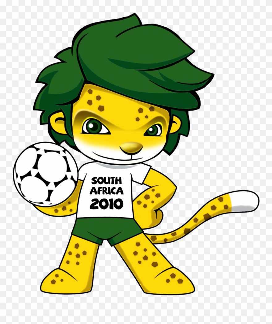 Jpg Library Download Afro Clipart Green Hair - Fifa World Cup Mascot - Png Download