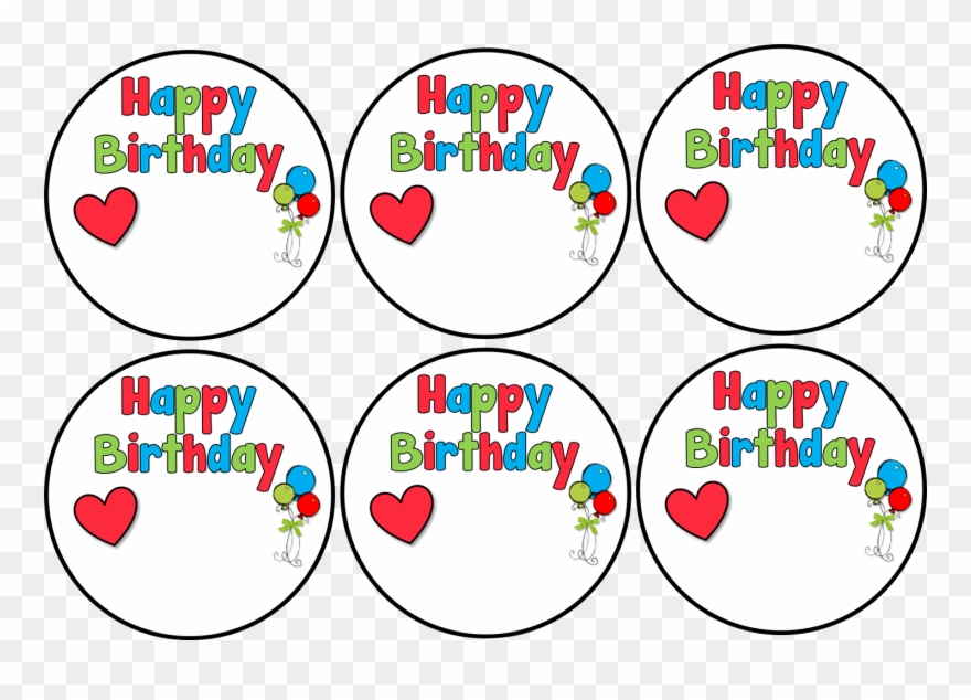 Classroom Freebies Too - Happy Birthday Labels Clipart