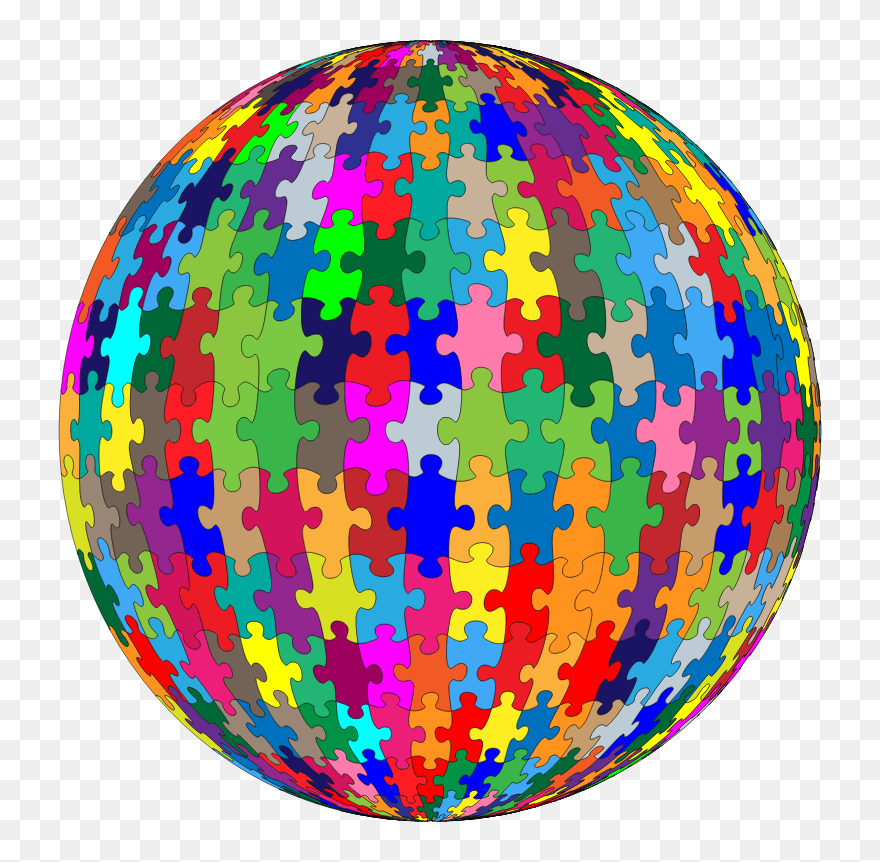Jigsaw Puzzles 3d Puzzle Puzzle Globe Three Dimensional - Multi Colored Puzzle Piece Clipart