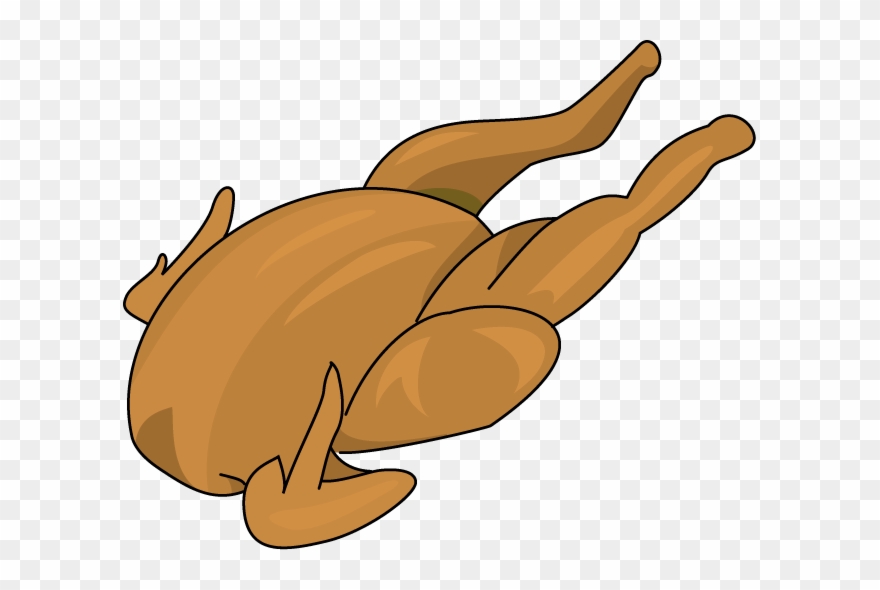 Clip Art Meat Clip Art Girl Cat Clip Art - 鶏 の 丸焼き イラスト - Png Download