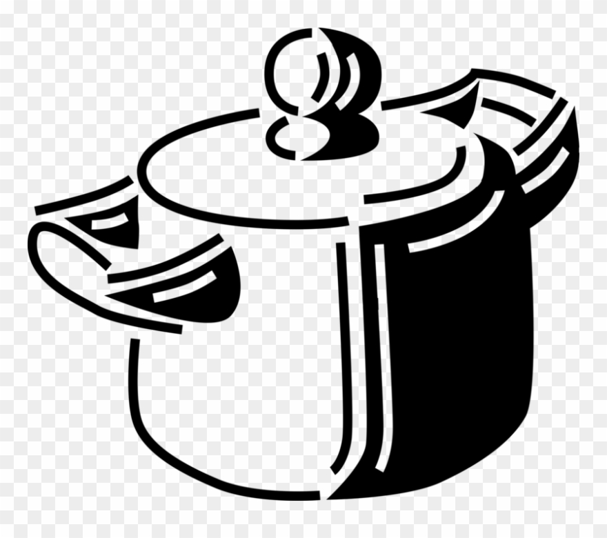 Jpg Black And White Library Cooking Vector Kitchenware Clipart