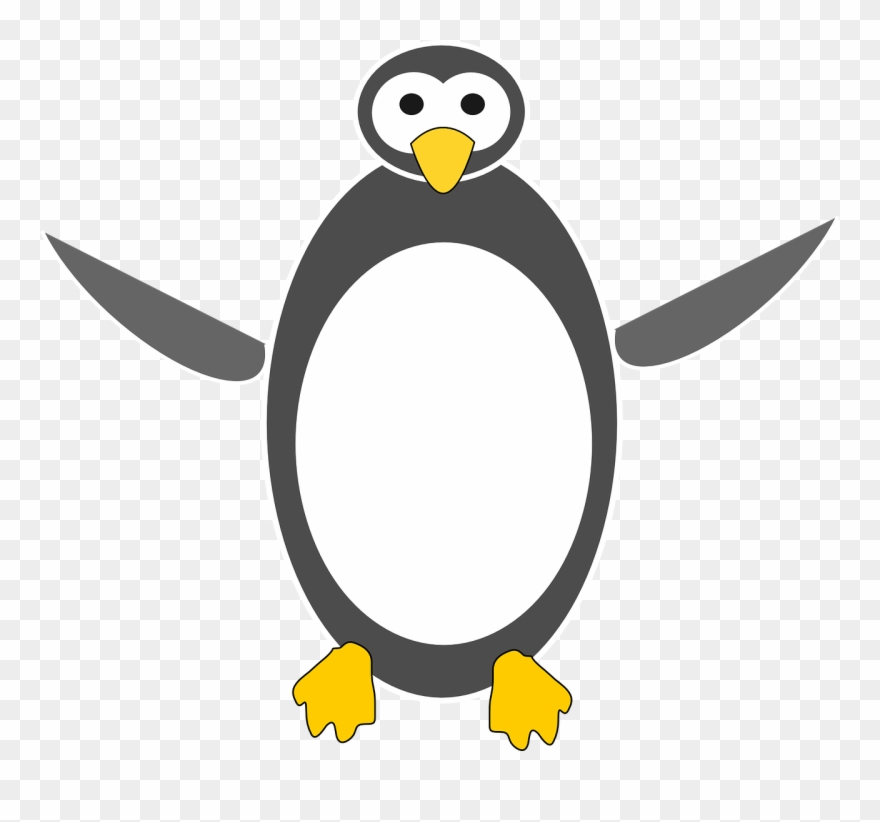 Free Vector Tux Clip Art - Penguin Cartoon - Png Download