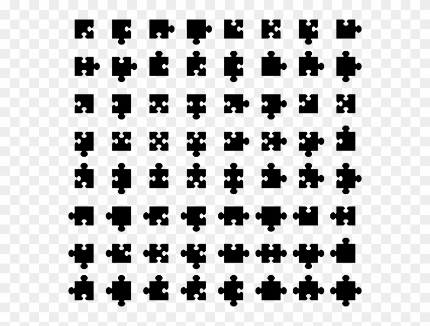 Free Vector Jigsaw Pieces Clip Art - Black Jigsaw Puzzle Tattoo - Png Download