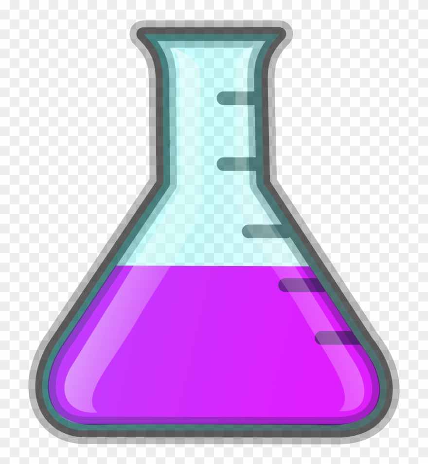 Free Vector Flask Icon Clip Art - Erlenmeyer O Matraz Conico - Png Download