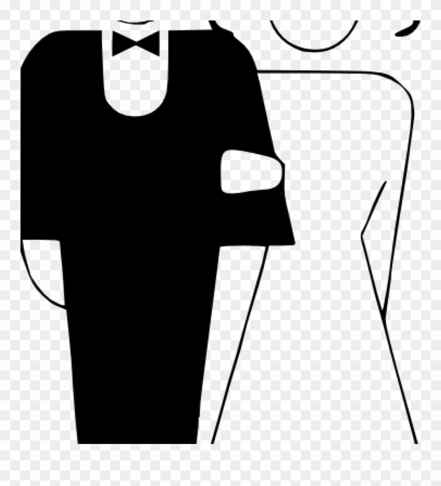Banner Free Stock Marriage Clipart - Wedding Heart Clipart Black And White - Png Download