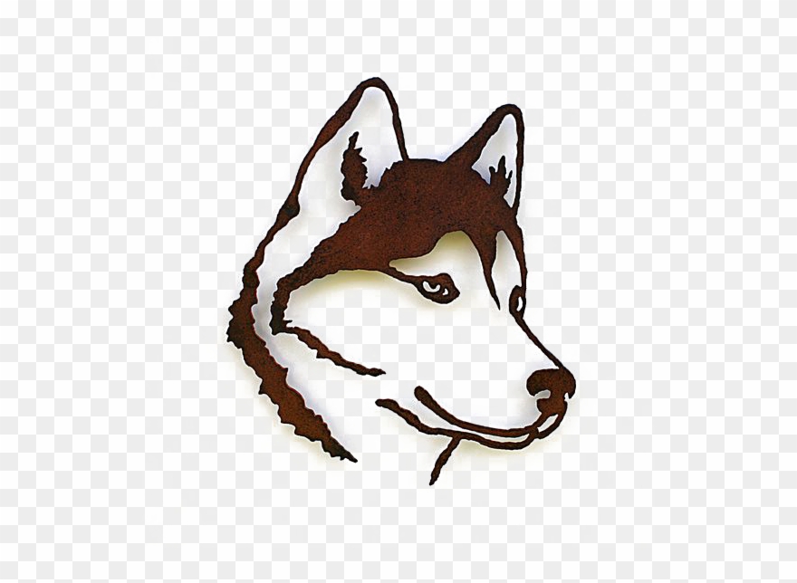 Siberian Husky, Alaskan Malamute Mascota Silueta Clip - Husky Silhouette - Png Download