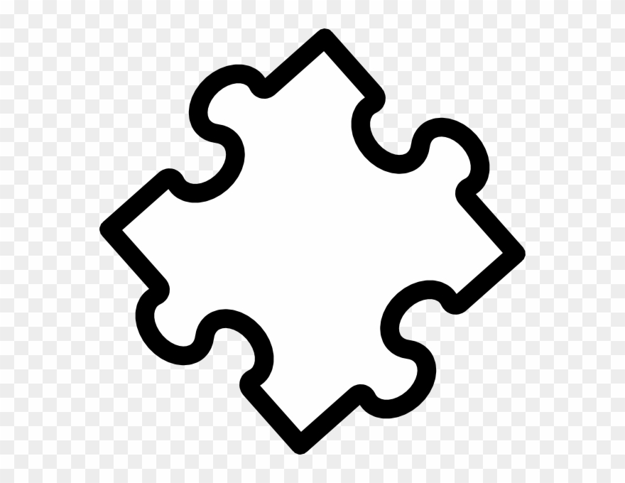 Jt Puzzle Piece 8 Clip Art - Puzzle Piece Outline Clip Art - Png Download