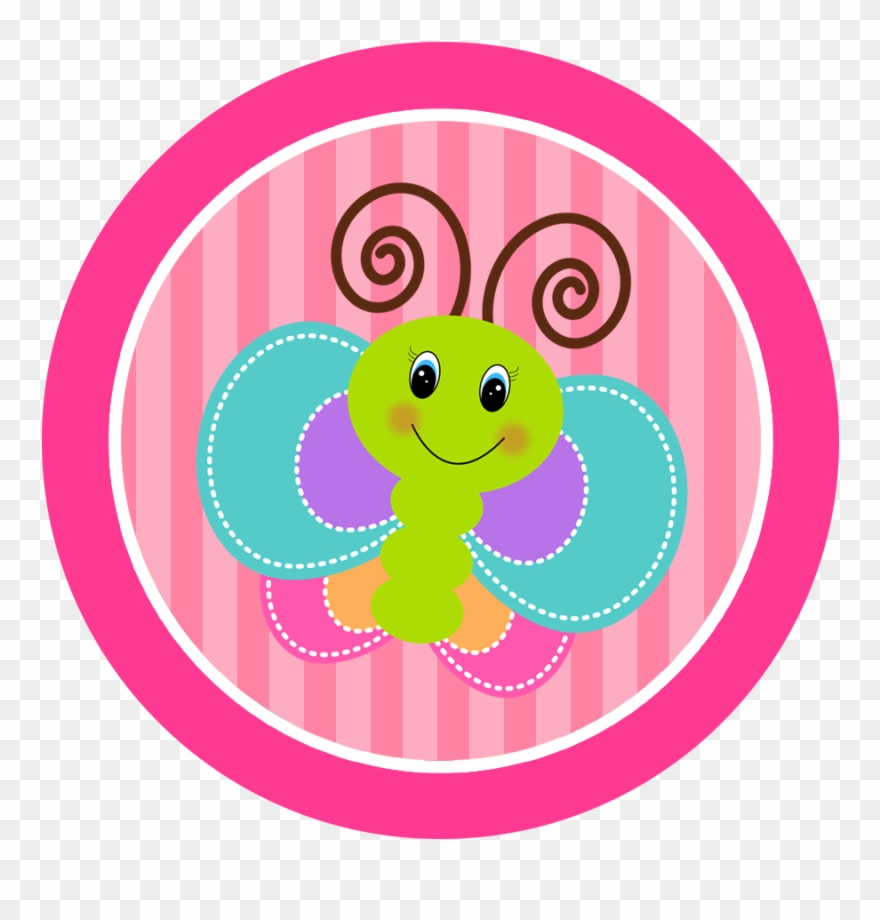 Clip Art - Etiqueta De Mariposas Png Transparent Png